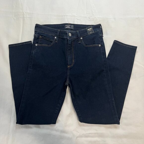 Abercrombie & Fitch Simone High Rise Super Skinny Dark Wash (NWT) | Size 6S - Picture 1 of 7